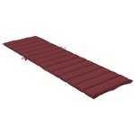 vidaXL Coussin de chaise longue rouge bordeaux mélangé 200x70x4 cm