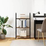 vidaXL Étagère Chêne fumé 60 x 30 x 109 cm Bois d'ingénierie