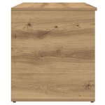 vidaXL Coffre de rangement chêne artisanal 84x42x46 cm bois ingénierie