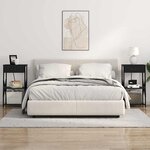 vidaXL Armoires de chevet 2 Pièces Chêne noir 41 x 31 x 76 cm