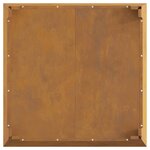 vidaXL Braise Marron 80 x 80 x 43 cm Acier résistant aux intempéries