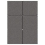 vidaXL Canapé-lit pliable 140 x 67 x 15 cm Gris clair