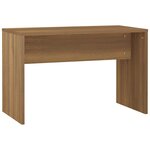 vidaXL Ensemble de coiffeuse avec LED Chêne marron Bois d'ingénierie