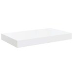 vidaXL Étagère murale flottante 2 Pièces Blanc brillant 40x23x3 8 cm MDF