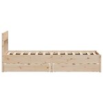vidaXL Cadre de lit sans matelas 100x200 cm bois massif de pin