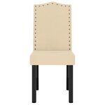vidaXL Chaises à manger lot de 4 crème velours