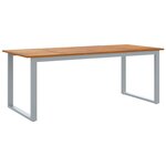 vidaXL Ensemble de salle à manger pour jardin 9 Pièces Gris et marron