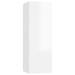vidaXL Ensemble de meubles TV 10 Pièces Blanc Bois d'ingénierie