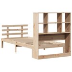 vidaXL Lit bibliothèque sans matelas 90x200 cm bois de pin massif