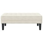 vidaXL Banc Crème 113 x 57 x 39 cm Velours