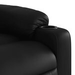 vidaXL Fauteuil de massage inclinable noir similicuir