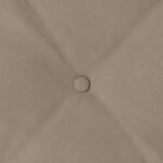 vidaXL Coussin de Dos Taupe 140 x 50 cm Tissu en microfibre