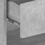 vidaXL Tables de chevet murales 2 Pièces Gris béton