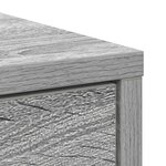 vidaXL Buffet avec tiroir sonoma gris 80x34x76 cm bois d'ingénierie