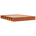 vidaXL Cadre de lit sans matelas cire marron 120x200cm bois pin massif