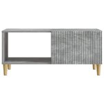 vidaXL Table basse Gris béton 90 x 50 x 40 cm Bois d'ingénierie