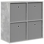 vidaXL Buffet Gris béton 68 5 x 32 x 67 cm