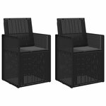 vidaXL Chaises de jardin salle à manger 2 Pièces Anthracite PP