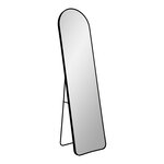 Miroir rectangulaire en aluminium avec cadre noir 40 x 150 cm