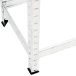 vidaXL Porte-pneus à 2 niveaux 2 Pièces Argenté 110x40x110 cm Acier