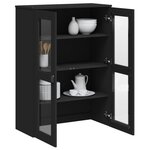 vidaXL Dessus pour buffet VIKEN noir bois d'ingénierie