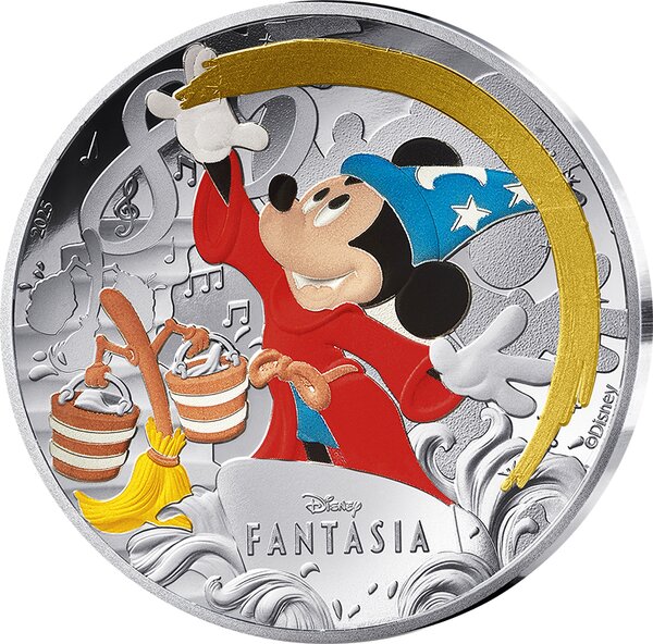 France 10 Euros Fantasia 2025 BE - Argent Colorisée Disney