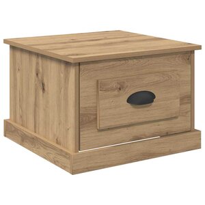 vidaXL Table basse chêne artisanal 50 x 50 x 35 cm Bois d'ingénierie