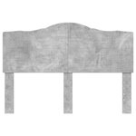 vidaXL Tête de lit Gris béton 140 cm Bois d'ingénierie