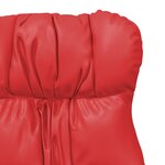 Fauteuil relaxant vidaXL Rouge en cuir synthétique