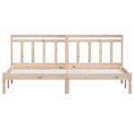 vidaXL Cadre de lit sans matelas bois massif 160x200 cm