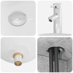 vidaXL Meuble lavabo mural Gris béton 49 5 x 35 x 63 cm