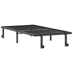 vidaXL Cadre de lit sans matelas pliable noir 90x190 cm acier