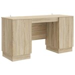 vidaXL Bureau Chêne Sonoma 142 5 x 50 x 75 cm Bois d'ingénierie