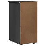 vidaXL Armoire Gris 34 x 39 x 61 5 cm Bois de Pin Massif