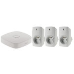 Lot de 3 prises connectées avec passerelle WIFI - Otio