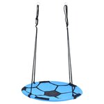 vidaXL Balançoire nid d'oiseau Motif de ballon de foot 100 cm
