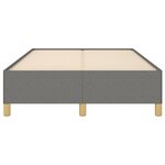 vidaXL Cadre de lit sans matelas gris foncé 120x200 cm tissu