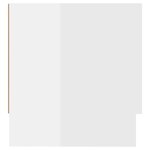 vidaXL Garde-robe blanc brillant 100x32 5x35 cm bois d'ingénierie