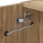 vidaXL Armoire de salle de bain à miroir avec LED chêne 60x13x52 cm