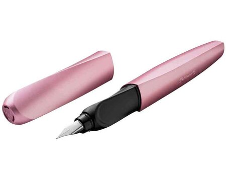 Twist Stylo plume Girly Rose Pte Moyenne Rose-métallique PELIKAN