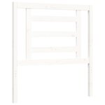 vidaXL Cadre de lit sans matelas blanc bois de pin massif