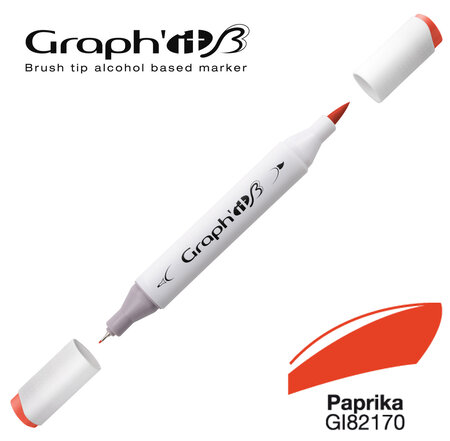Marqueur manga à l'alcool Graph'it Brush 2170 Paprika