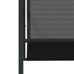 vidaXL Ensemble à manger de jardin 17 Pièces noir textilène