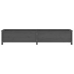 vidaXL Lit surélevé de jardin gris 199 5x40x39 cm bois de pin massif