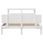 vidaXL Cadre de lit avec tête de lit blanc 150x200 cm bois pin massif