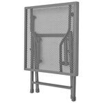 vidaXL Chaises longues lot de 2 avec table Acier Anthracite