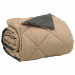 vidaXL Duvet d'été simple Anthracite et Taupe 240 x 200 cm Microfibre