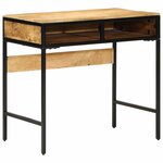 vidaXL Bureau d'écriture avec étagère Marron 80 x 50 x 75 cm
