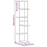 vidaXL Étagère d'angle murale chêne artisanal bois d'ingénierie