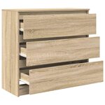 vidaXL Buffet chêne sonoma 80x35x76 cm bois d'ingénierie